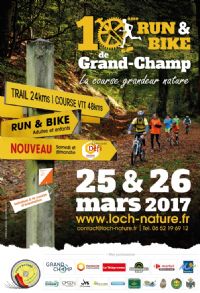 10ème Run and Bike de Grand Champ. Du 25 au 26 mars 2017 à Grand Champ. Morbihan.  14H00